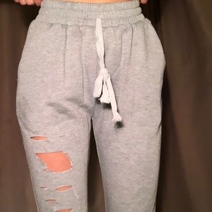 Ripped sweatpants